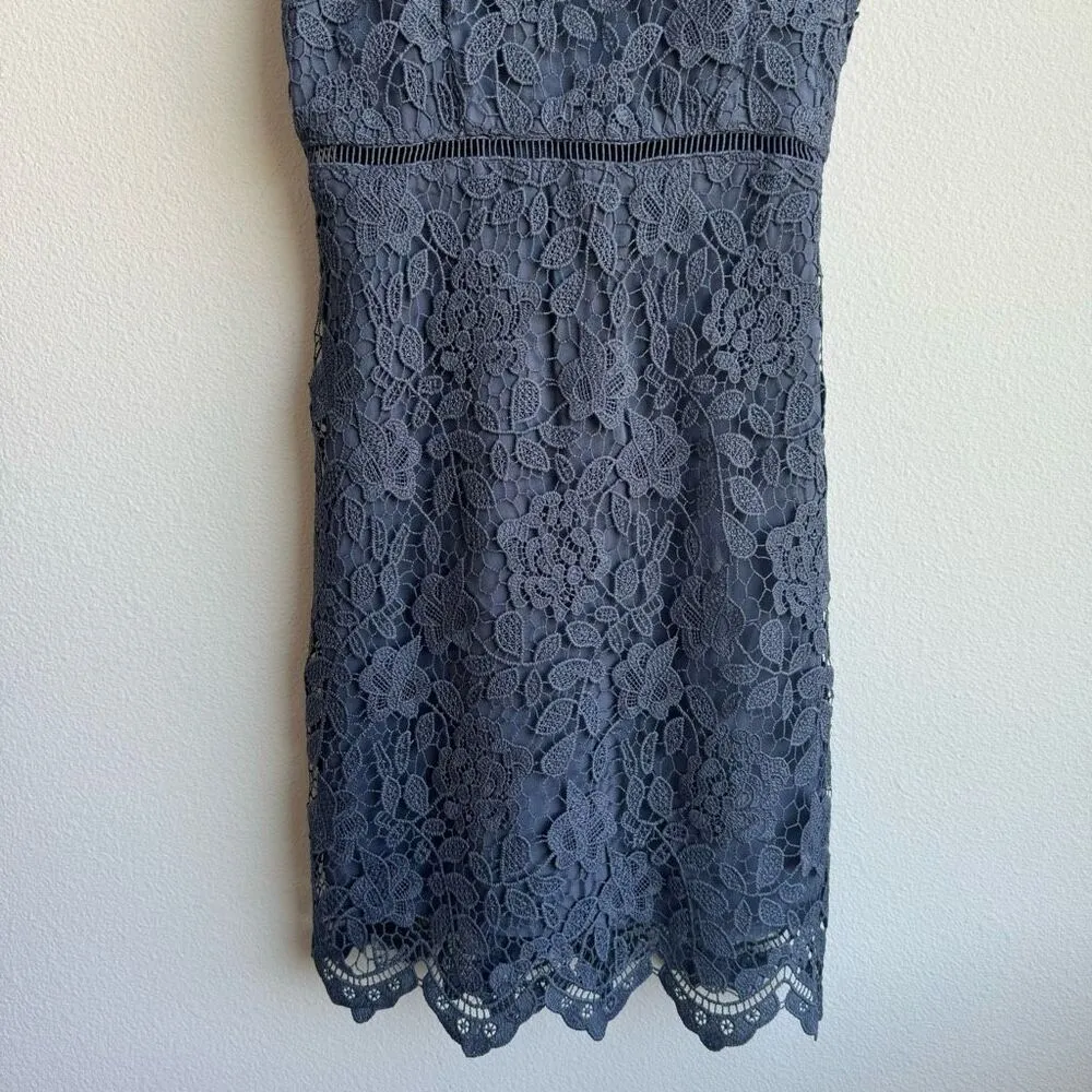 Abercrombie & Fitch Lace Tie Shoulder Wedding Party Guest Dress Size XS Petite - Image 2