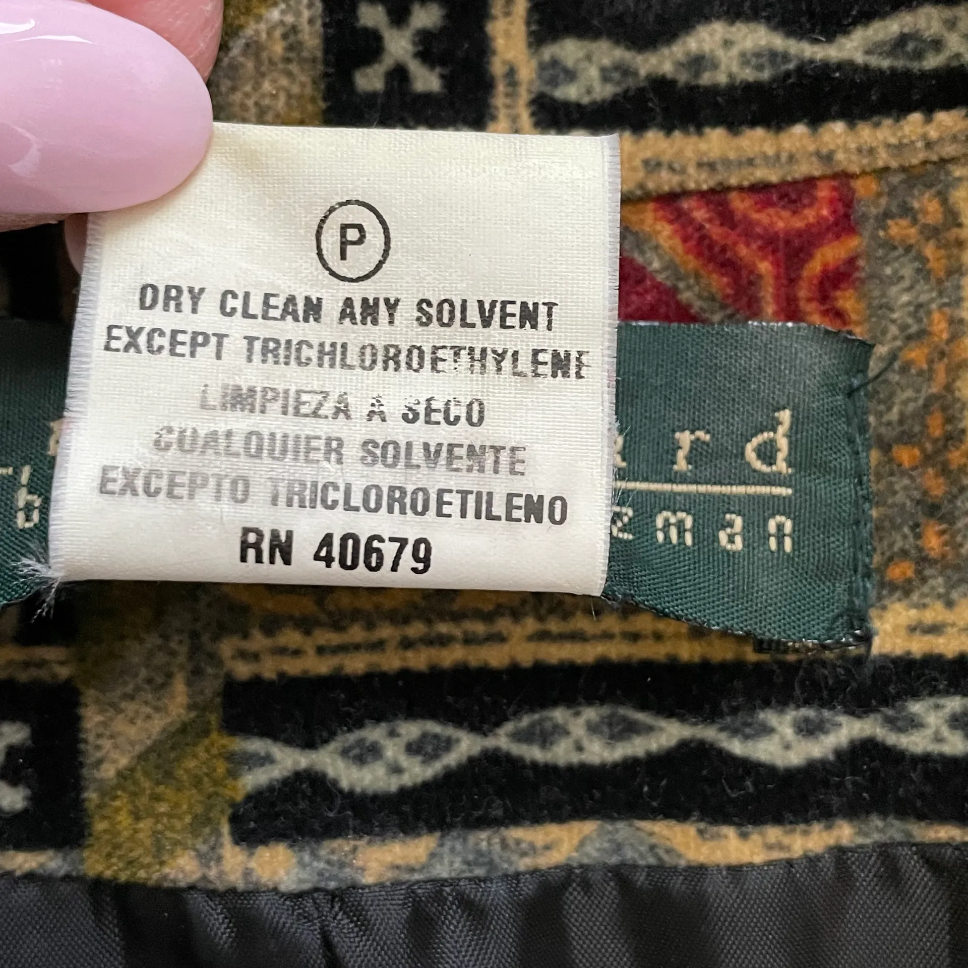 Harvé Benard Harve’ Bernard By Bernard Holtzman Vintage Velvet Design Blazer Size 14 - Image 9