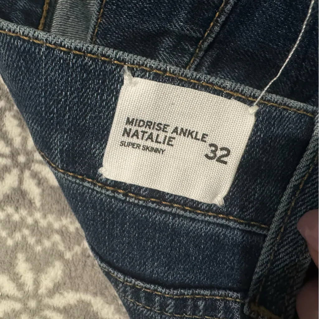 Hudson Natalie Mid Rise Super Skinny Jean In Kempsey‎ Blue Size 32 - Image 4