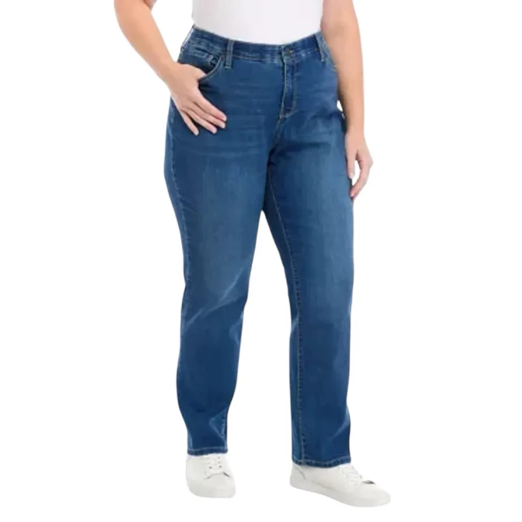 Wonderly Mid Rise Straight Jean - Image 7