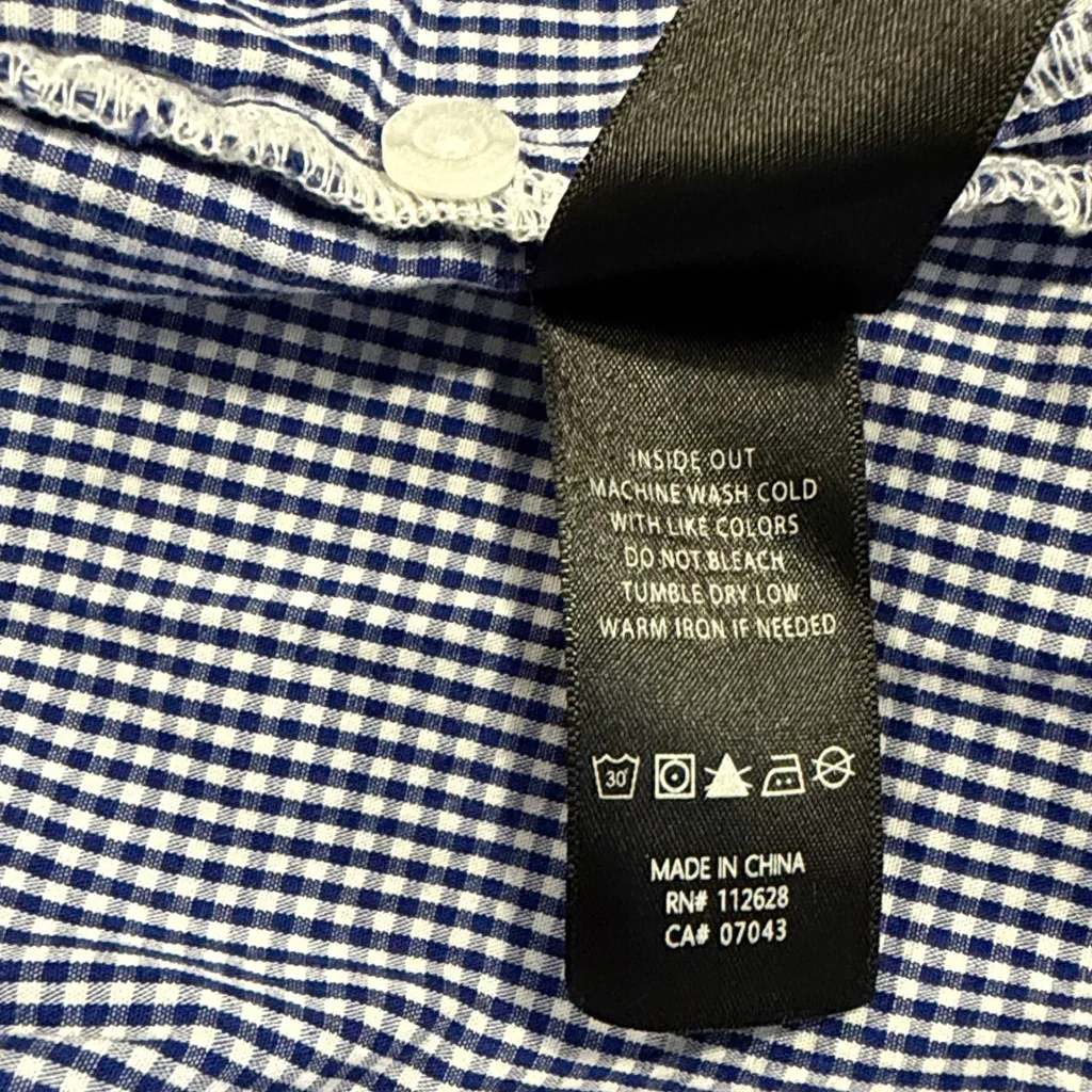 Max Jeans Dramatic sleeve gingham blouse size S - Image 6