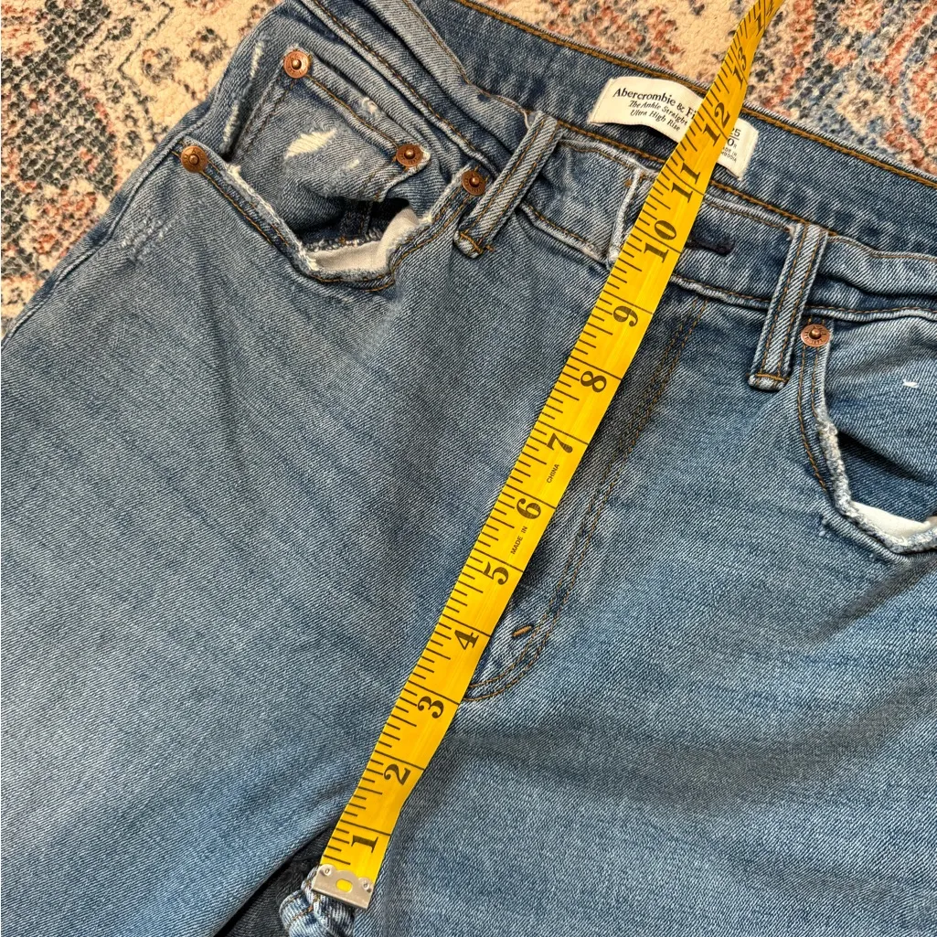 Abercrombie & Fitch curve love The Ankle Straight Ultra High Rise - Image 7