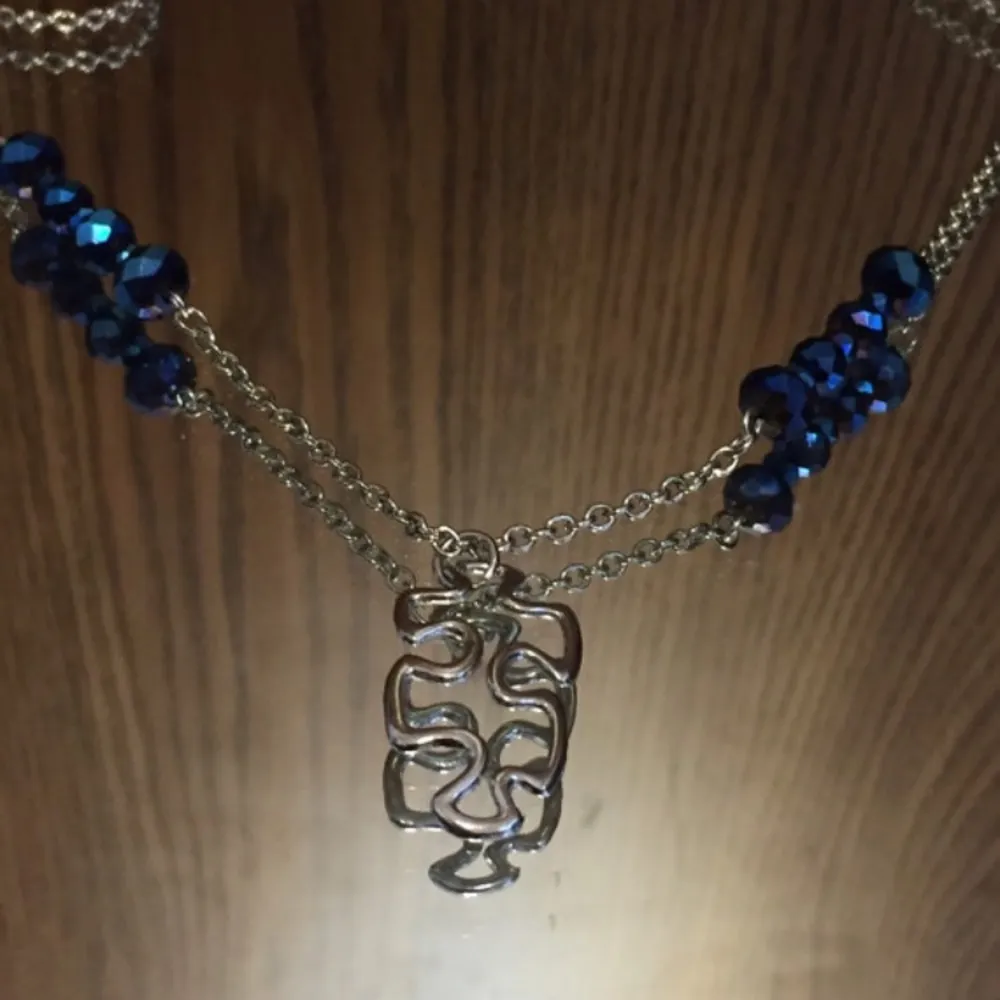 Puzzle Piece Blue Jewel Necklace - Image 5