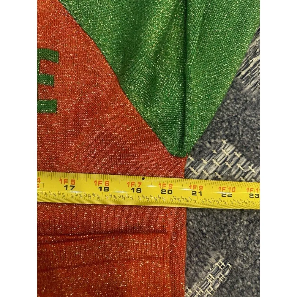 HOLIDAY UGLY Christmas SWEATER Let Me Take An #Elfie Women’s Size Large Shimmer - Image 6