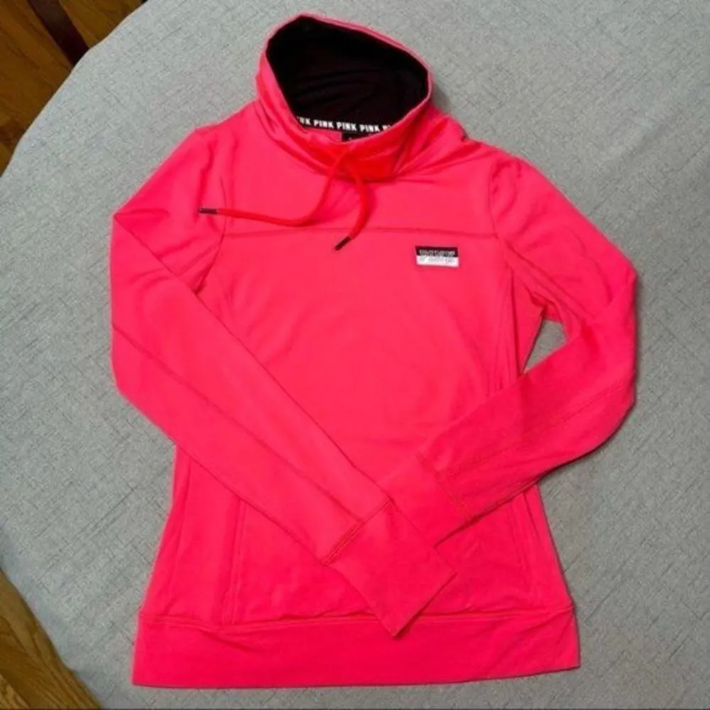 Victoria’s Secret Pink Ultimate Fleece Pullover Cowl Neck Athletic Shirt Small - Image 6