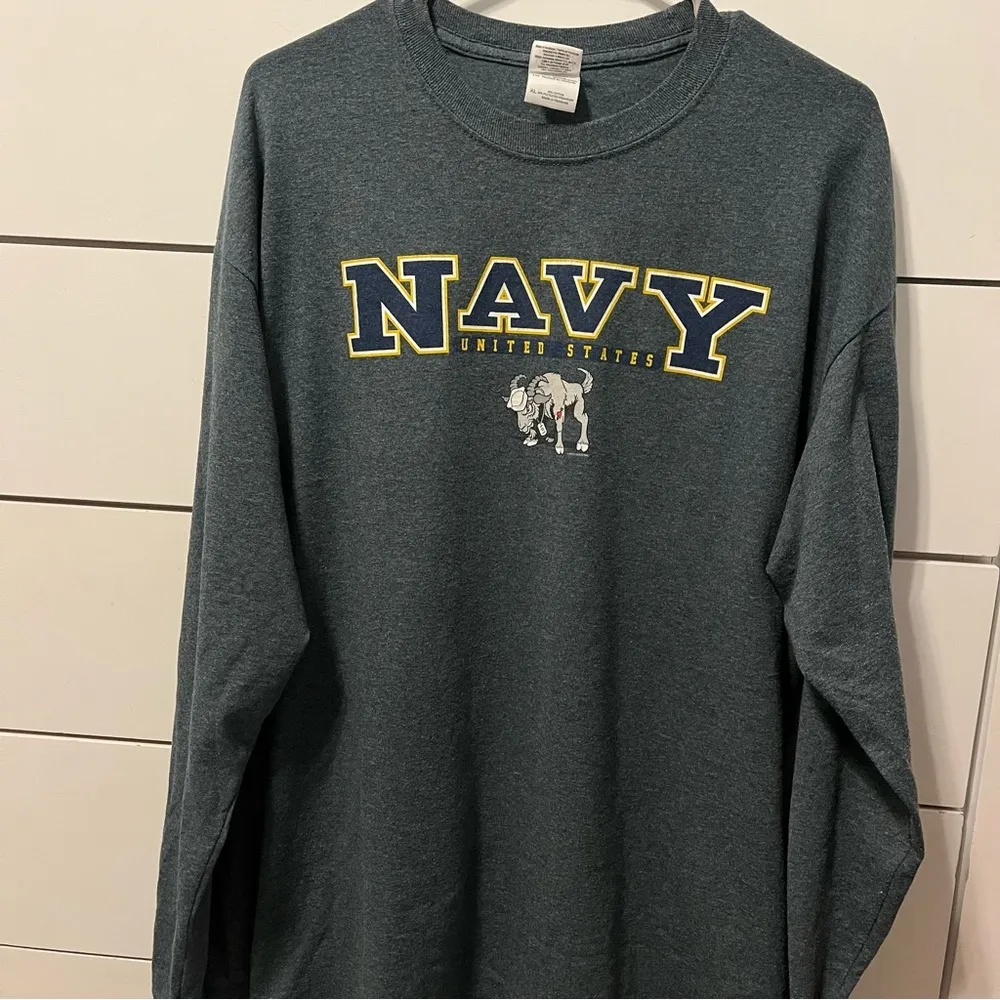 Gildan United States Navy Long Sleeve Tee - Image 2