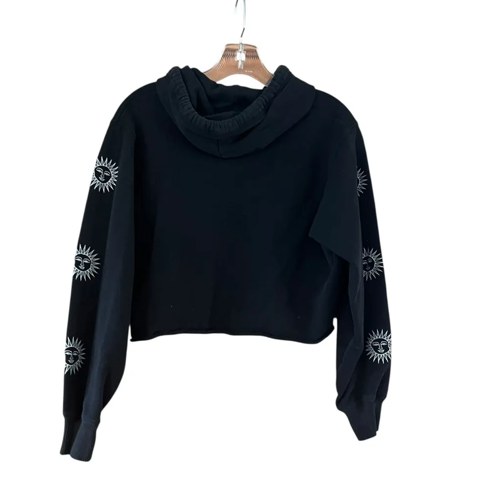 Hollister Black Hoodie with Sun Design - Image 4