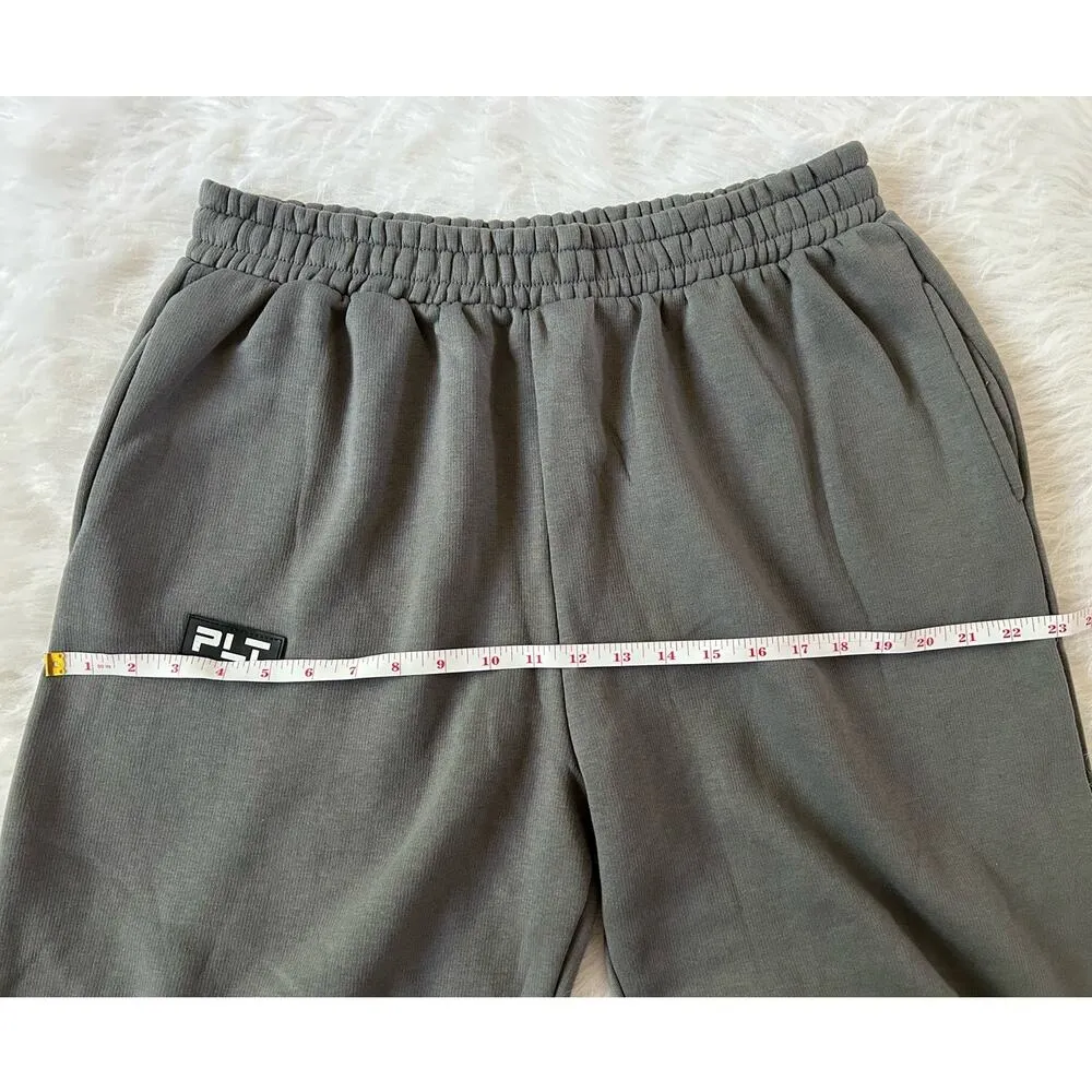 PrettyLittleThing Charcoal Logo Badge Straight Leg Sweatpants Size Large - NWT - Image 10