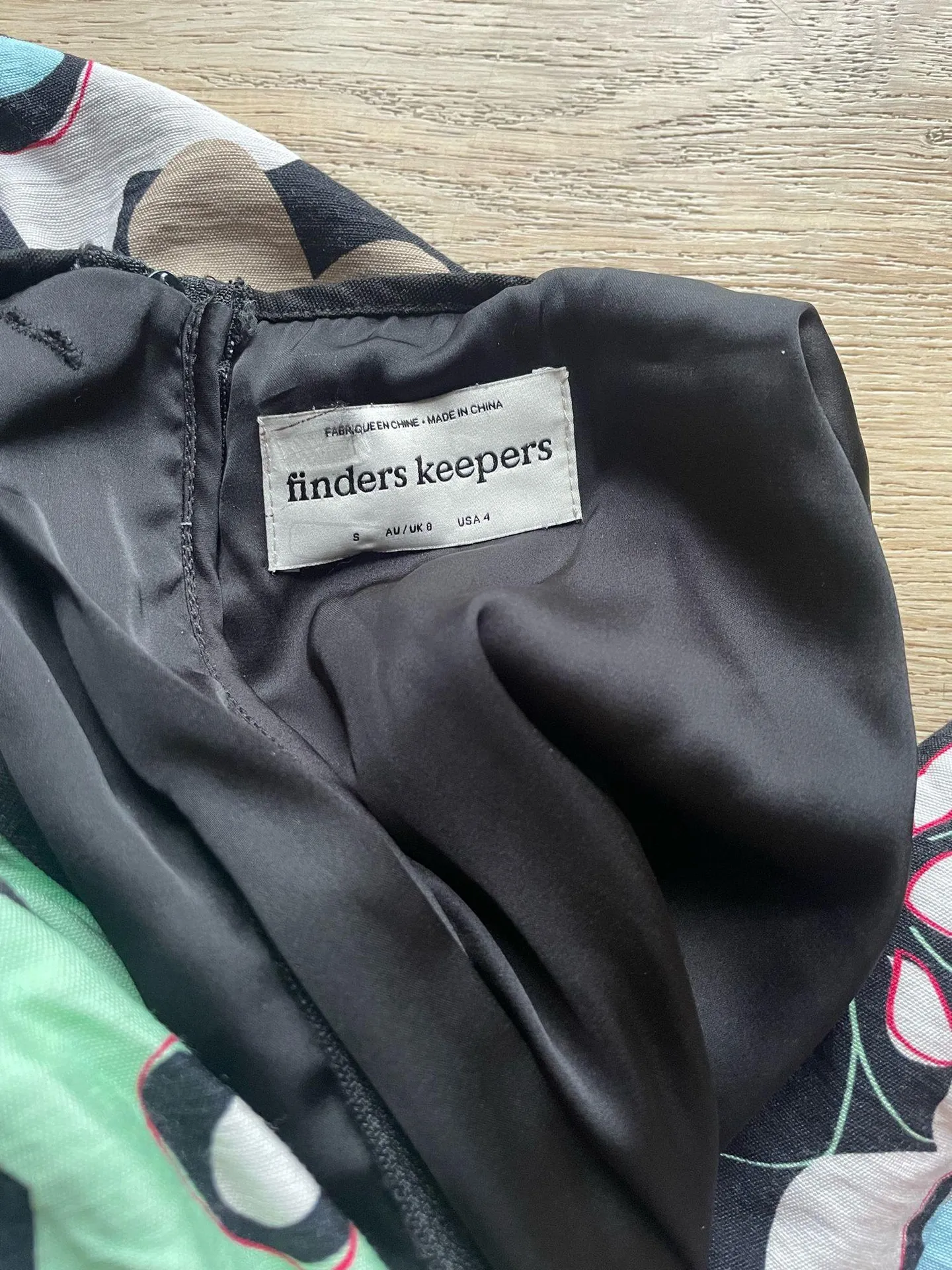 Finders Keepers Floral Cutout boho Mini Dress S/4 Long Sleeve Party Y2K Vibes - Image 6