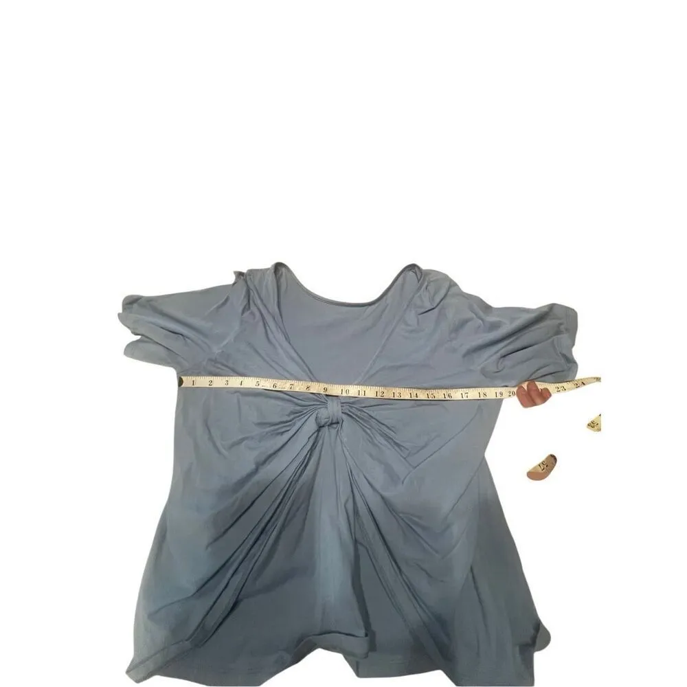 New York & Company Knit Top Sz M Powder Blue NWT Size M - Image 5