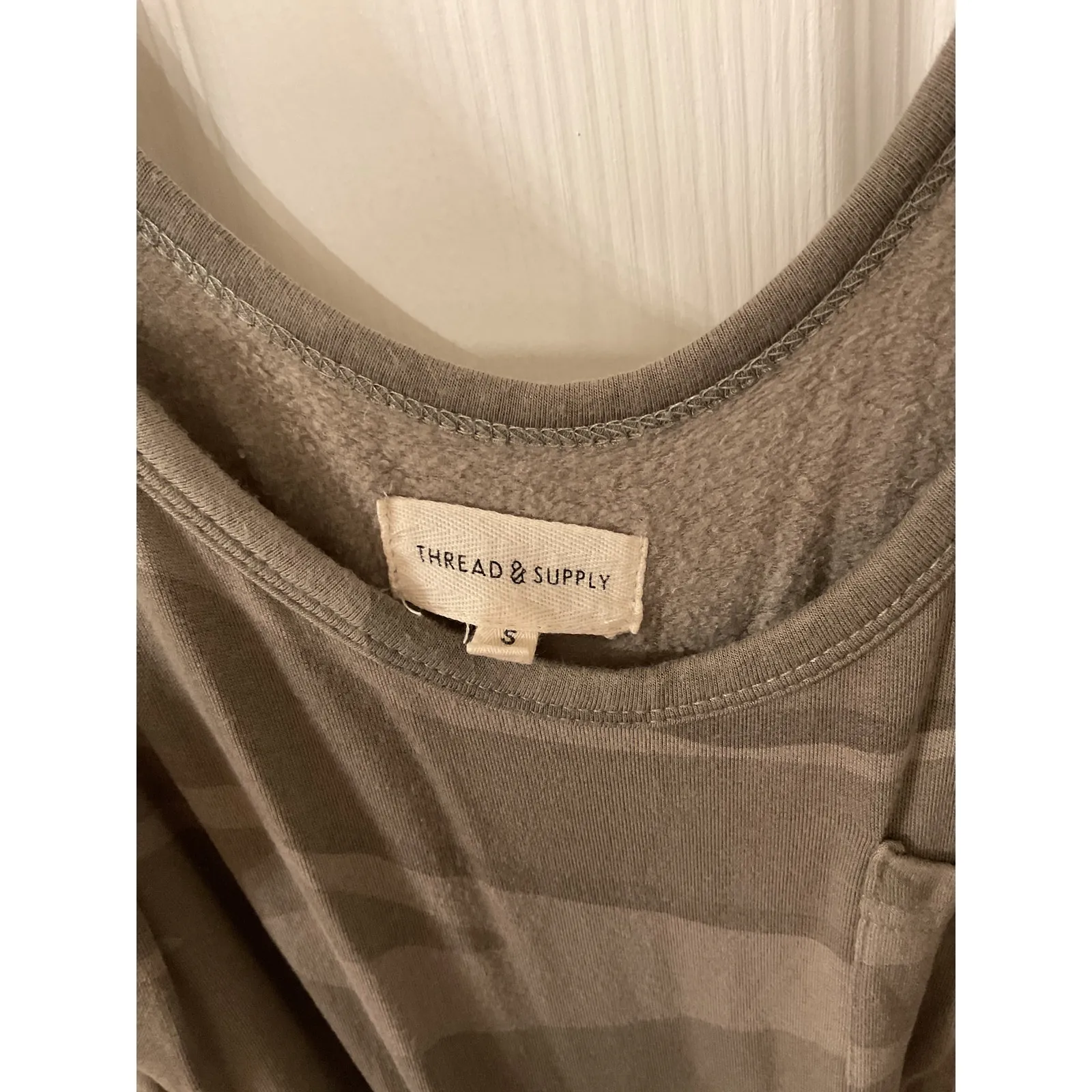 Thread & Supply Sage Camo Soft Elastic Waist Jumper, S Green Size M - Image 6