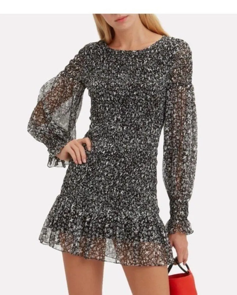 NWT Loveshackfancy Scarlett mini dress in evening sky - Image 5