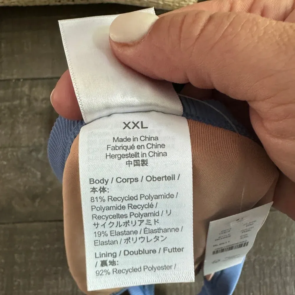 J.CREW NWT Ribbed-trim hipster full-coverage bikini bottom Cornflower‎ Blue XXL - Image 5