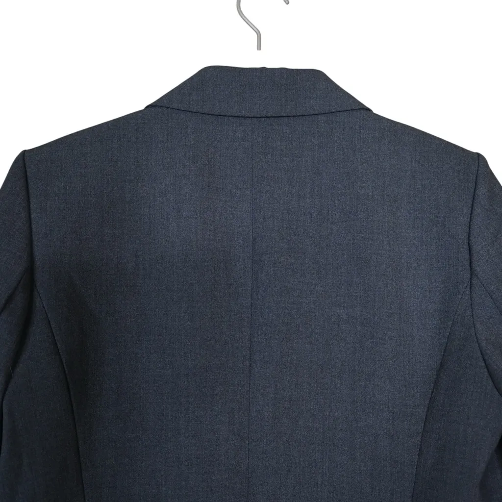 Calvin Klein Women's 10 Dark Gray One Button Front Lined Blazer - Image 4