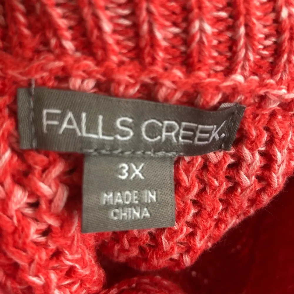 Falls Creek Coral volume sleeve sweater 3X - Image 6