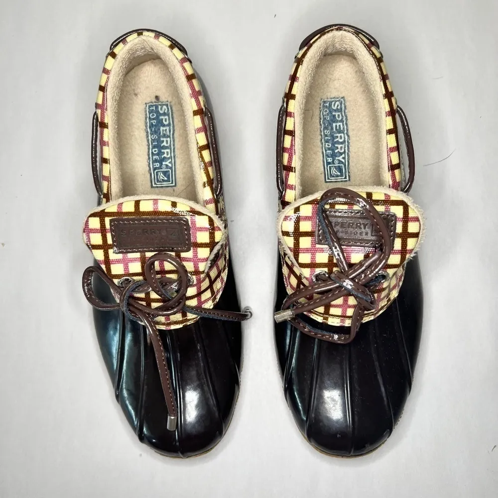 Sperry Top Sider Women's Saltwater 1-Eye Waterproof Rain Duck Sherpa Lined Boots - Image 6