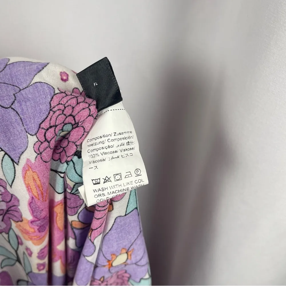 SheIn Large Floral Boho Retro Jumpsuit Spring Summer Flowy Wide Leg Hippie - Image 6