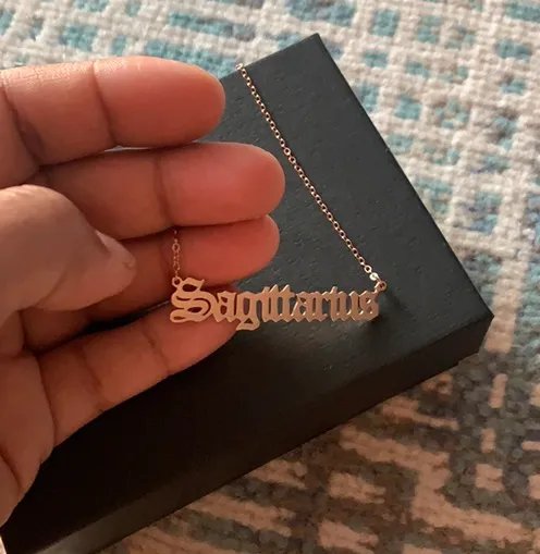 Sagittarius Necklace Dipped In RoseGold... Gold - Image 3