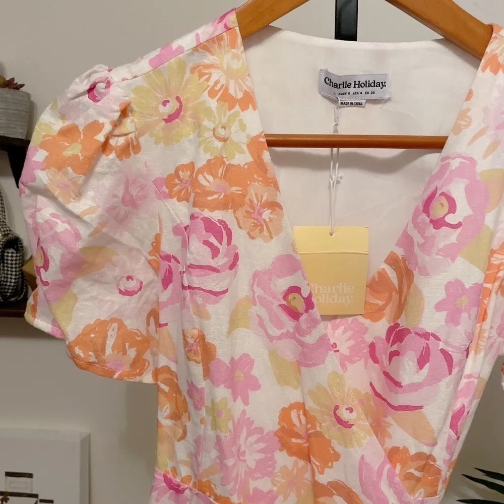 Charlie Holidays Calile Wrap Dress Summertime Floral - Image 7