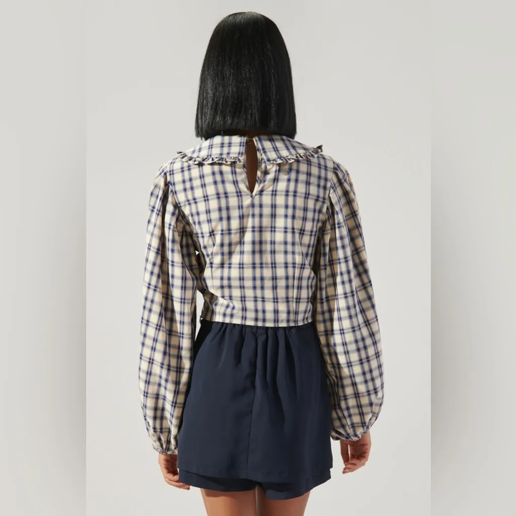 Sugarlips Black and White Plaid Top - Image 2