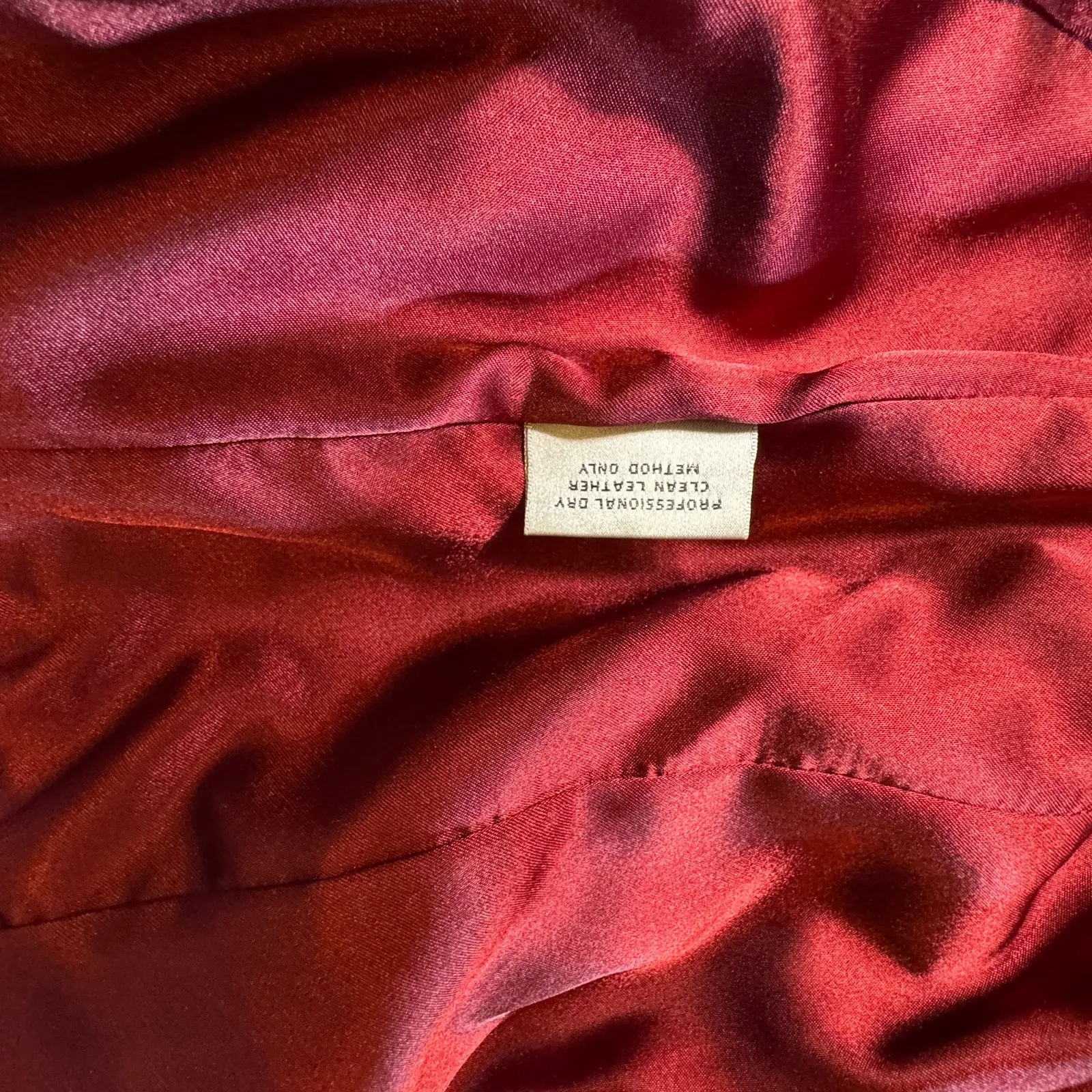 Preston York Leather Suede Jacket Blazer Womens XS Pockets Red Berry 90s VTG NEW - Image 14