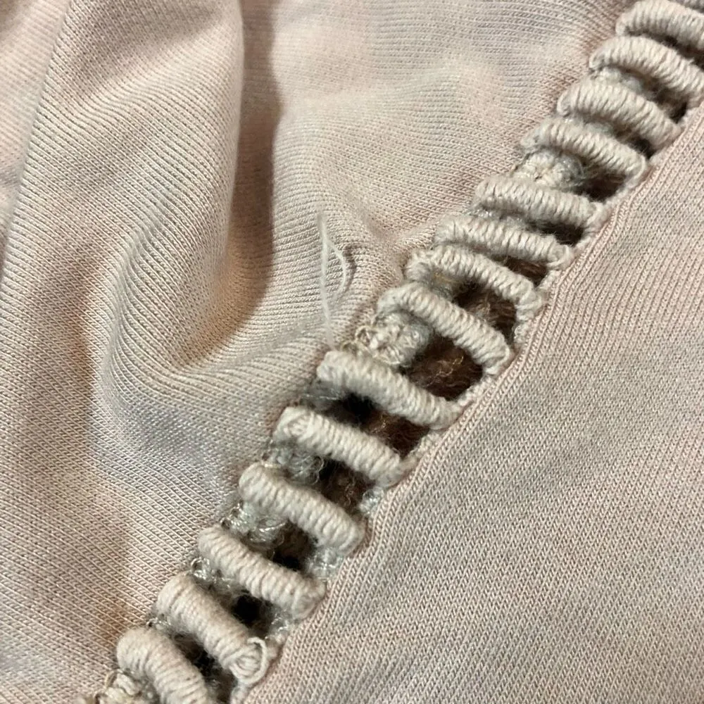 Harper Heritage Blush Pink Balloon Sleeves With Embroidery Flowers Small - Image 4