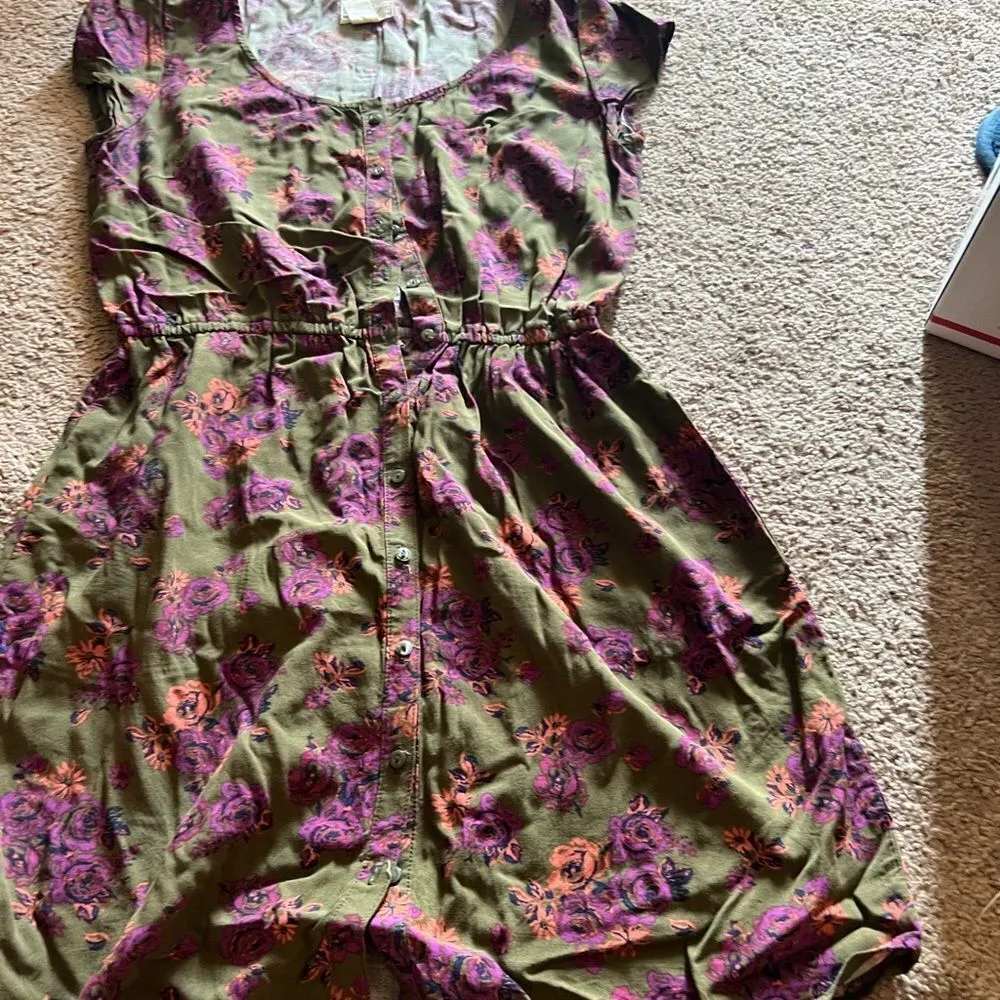 Levi’s floral xs dress - Image 4