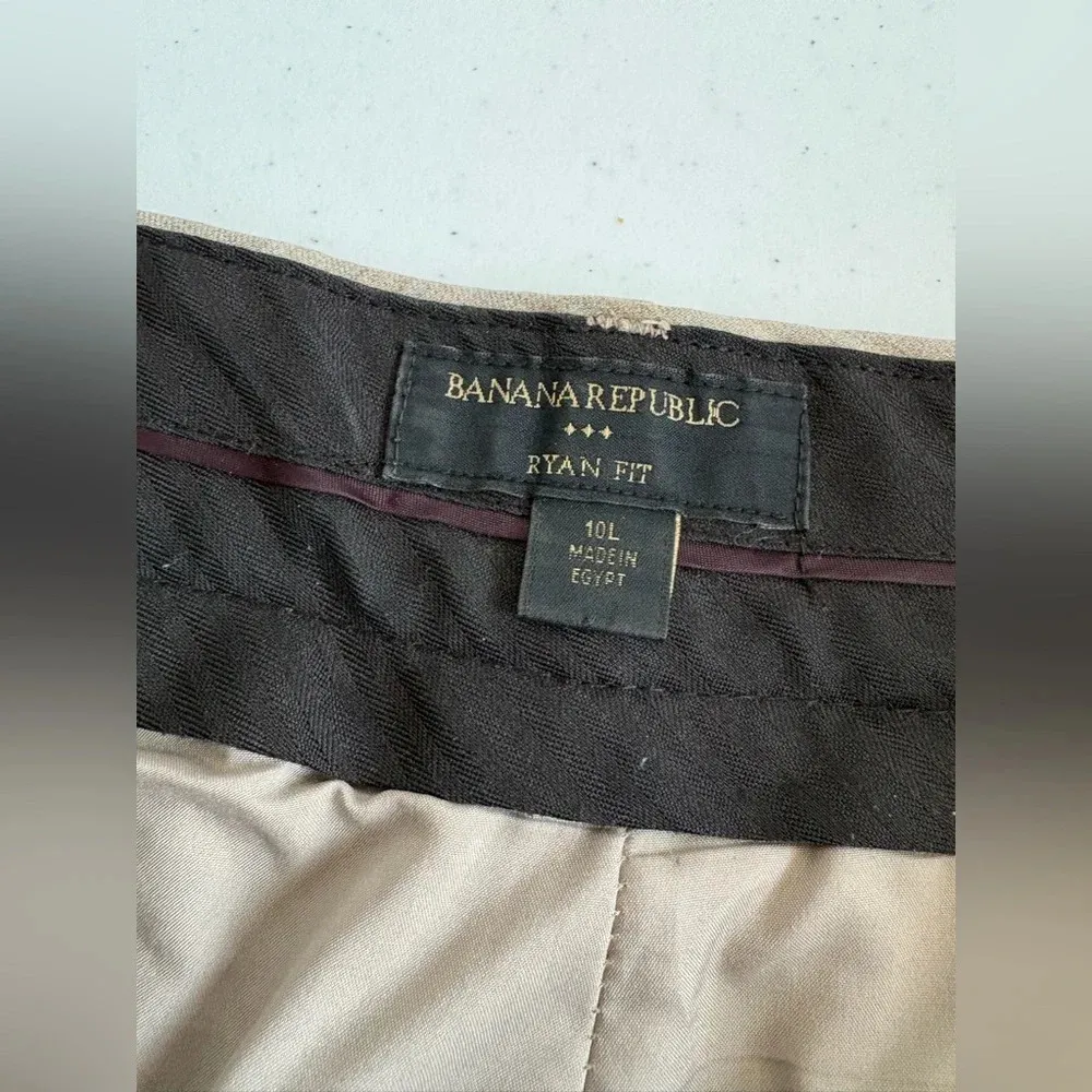 Banana republic tall ryan fit‎ Size 10 Wool Blend Lined Dress Suit Pants 0234 - Image 9