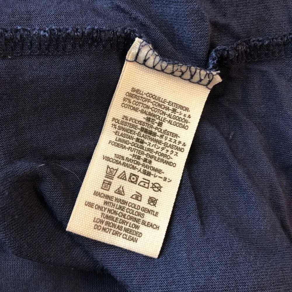 Free People Cute & Cozy Blue Mock Neck Bodycon Mini Dress Blue Black Size S - Image 6