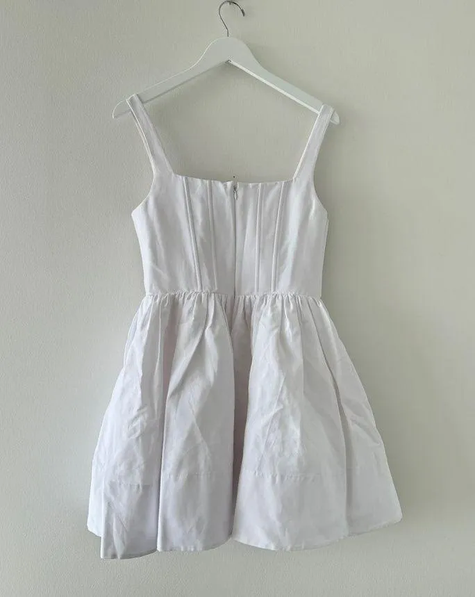 STAUD White Landscape Mini Dress 8 - Image 8