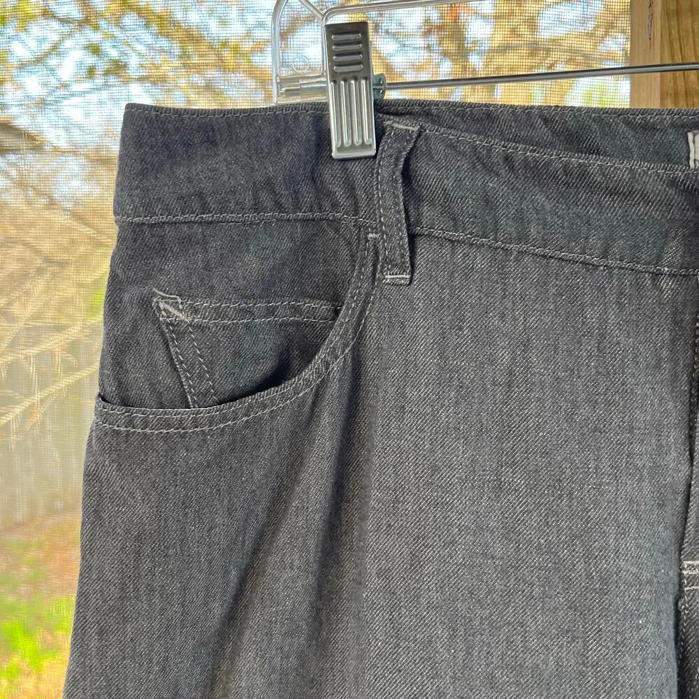 Giorgio Armani Women's Grey Lightweight Cropped Pants/Jeans Size 31 - Image 5