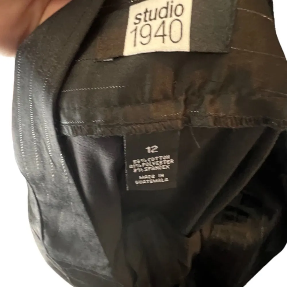 Vintage Studio 1940‎ Pants Black Size 12 - Image 5