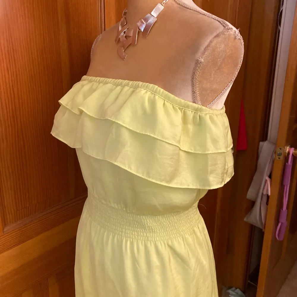 Gianni Bini Lime Green Strapless Tube Style Summer Dress. Size Small - Image 7