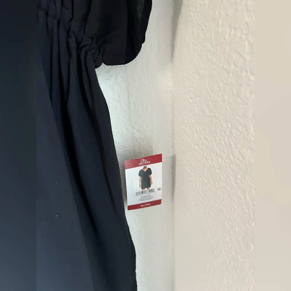 Lands' End Women's Sheer Oversized Short Sleeve Cover Up - Image 7