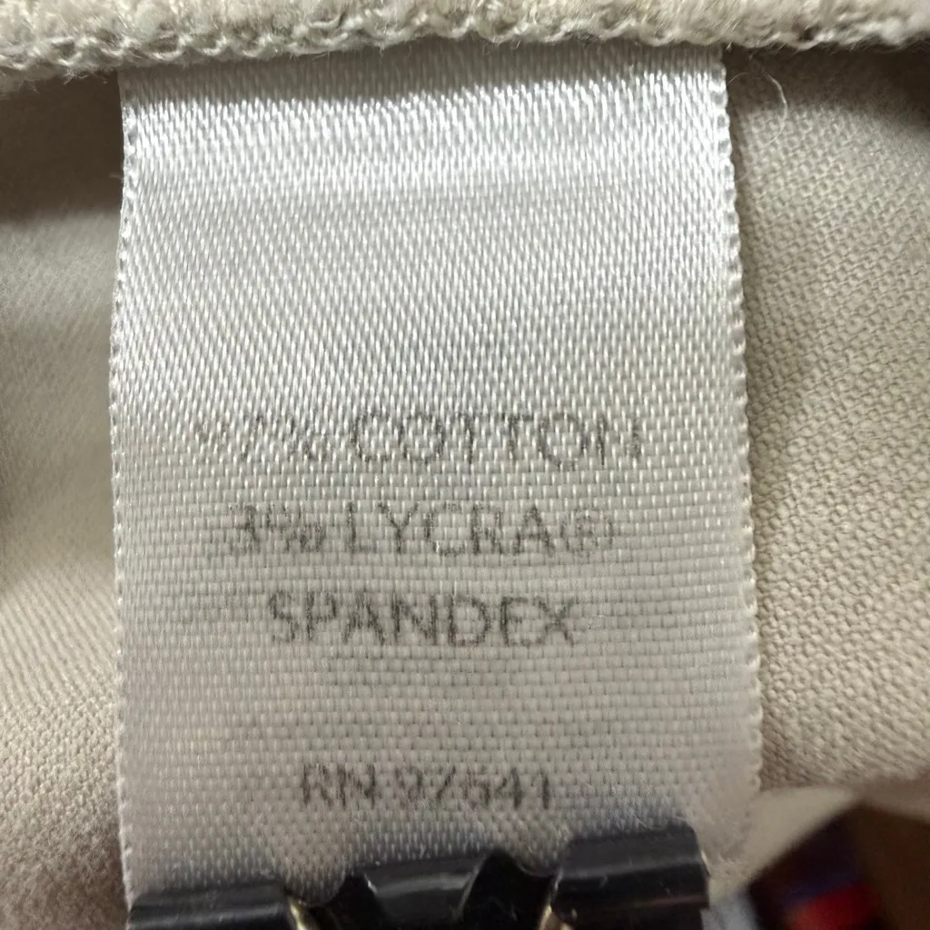 J Jill Women’s Khaki Stretch Pants Size 10 Beige Cotton Blend Straight Leg - Image 8