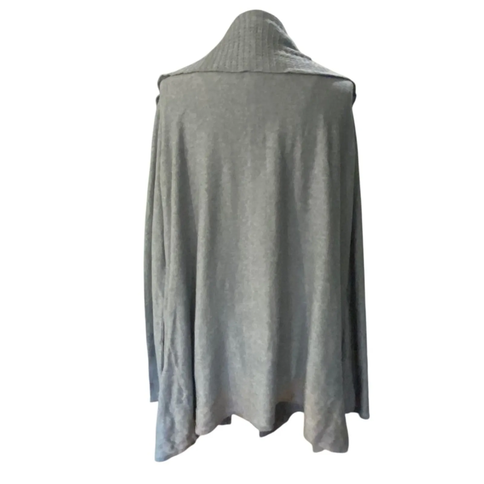 Soft Surroundings Gray open front cardigan sweater wrap Size extra large XL - Image 4
