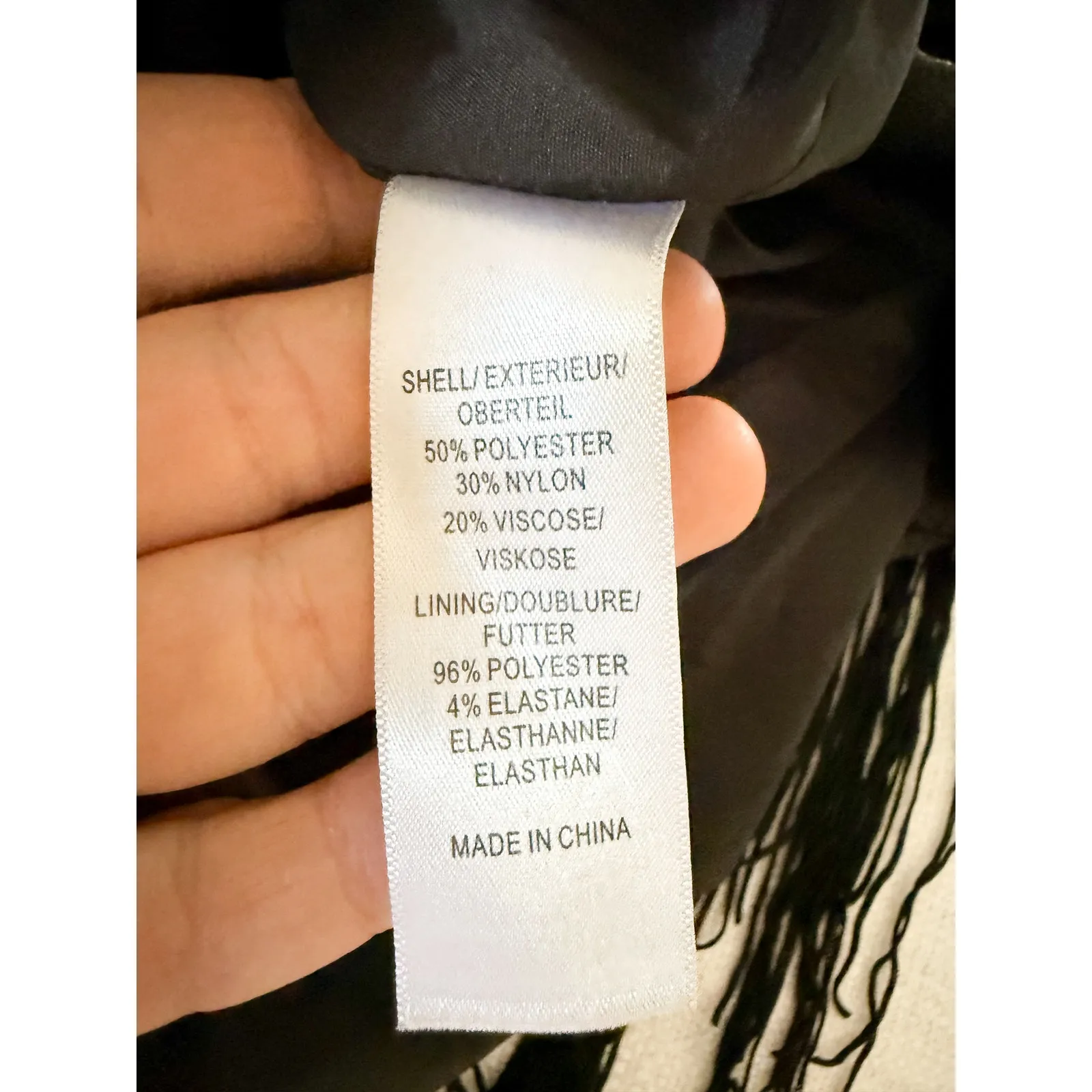 Aidan by Aidan Mattox | One Shoulder Flapper Style Black Dress with Fringe | 4 - Image 7