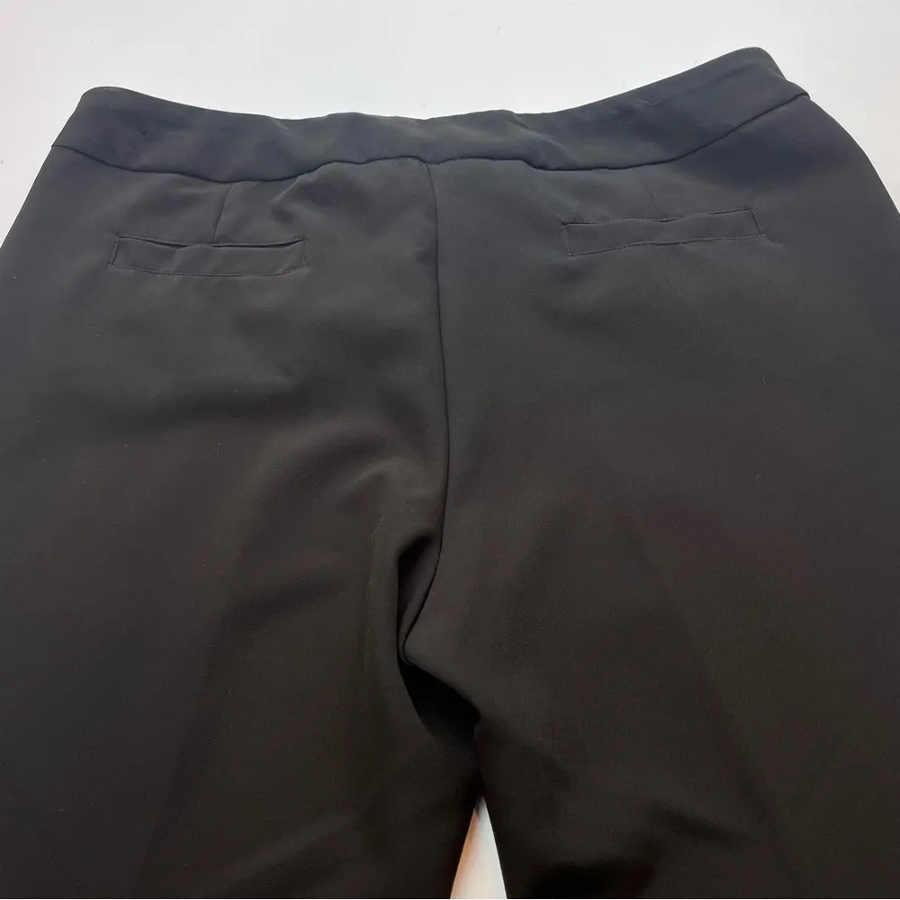 Zac & Rachel Womens Size 12 Black Dress Pant Slightly Tapered Preppy Four Pocket - Image 10