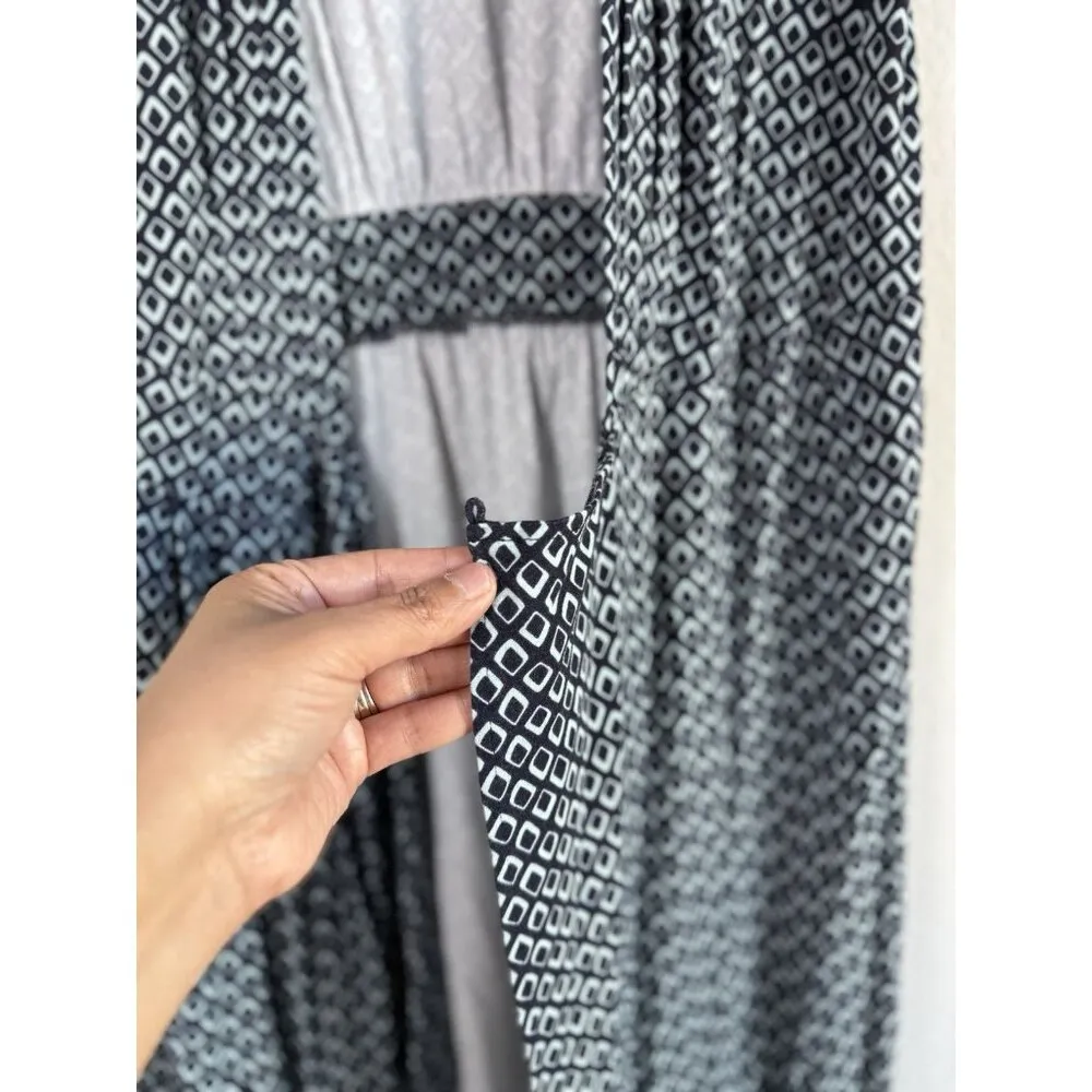 Ann Taylor Womens Blue‎ Geometric Wrap Career Casual Short Sleeve Dress Size 4 - Image 16