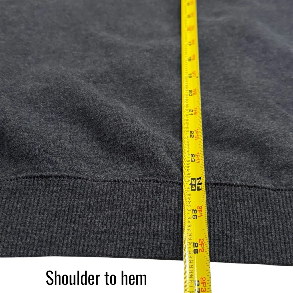 Fila Gray Fleece Crewneck Pullover Comfy Athletic Tennis Soccer Size L - Image 7