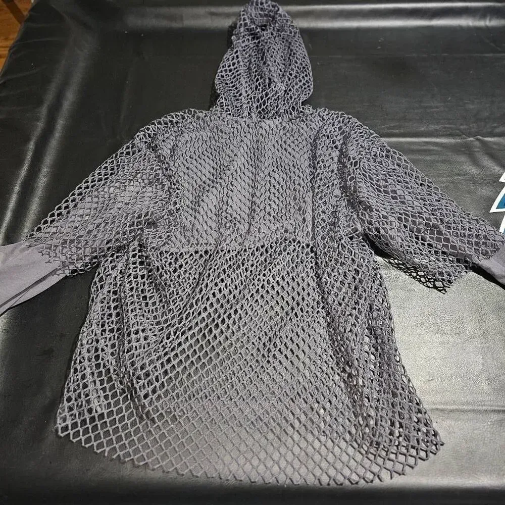 Ivy‎ Park Womens Gray Mesh Layered Hoodie Medium - Image 2