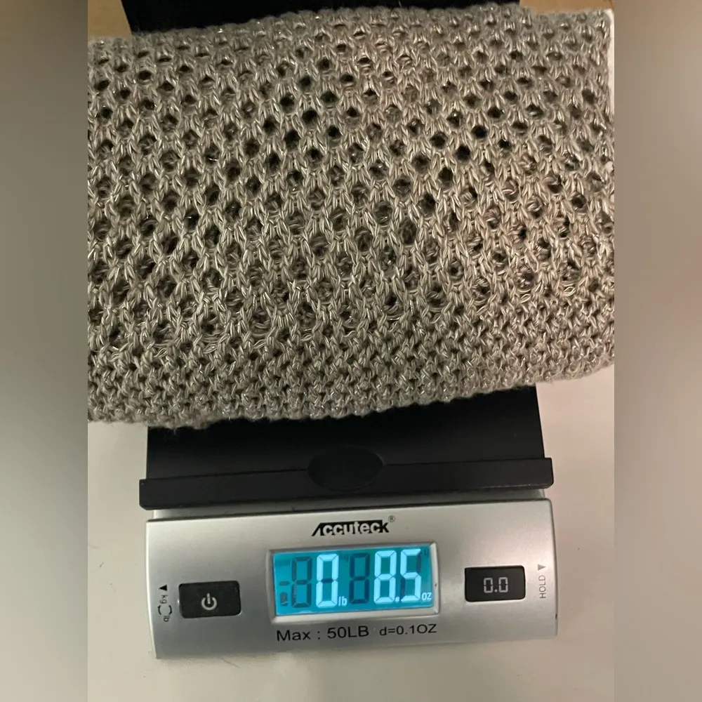 The Limited Tan with Silver Thread Short-Sleeve Pullover Sweater Size‎ SMALL - Image 11