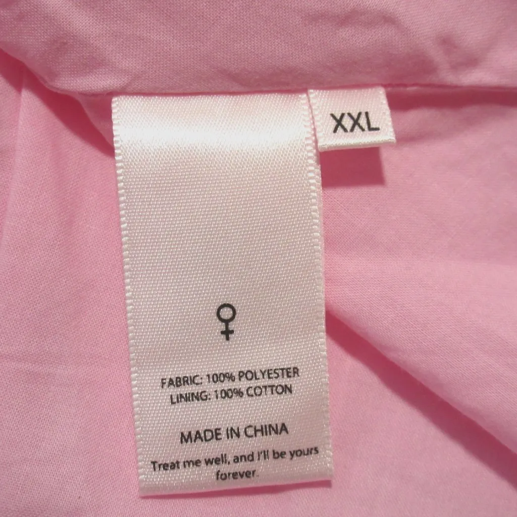 NWT Selkie Moonlight in Ballerina Pink Sheer Organza Puff Mini Dress XXL 2XL - Image 4