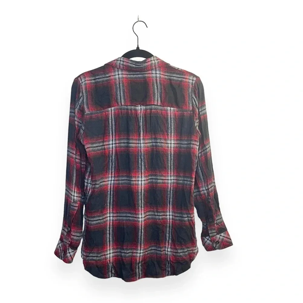 Madewell Classic Ex-Boyfriend Flannel Shirt in Rollins Plaid Size S - Image 12