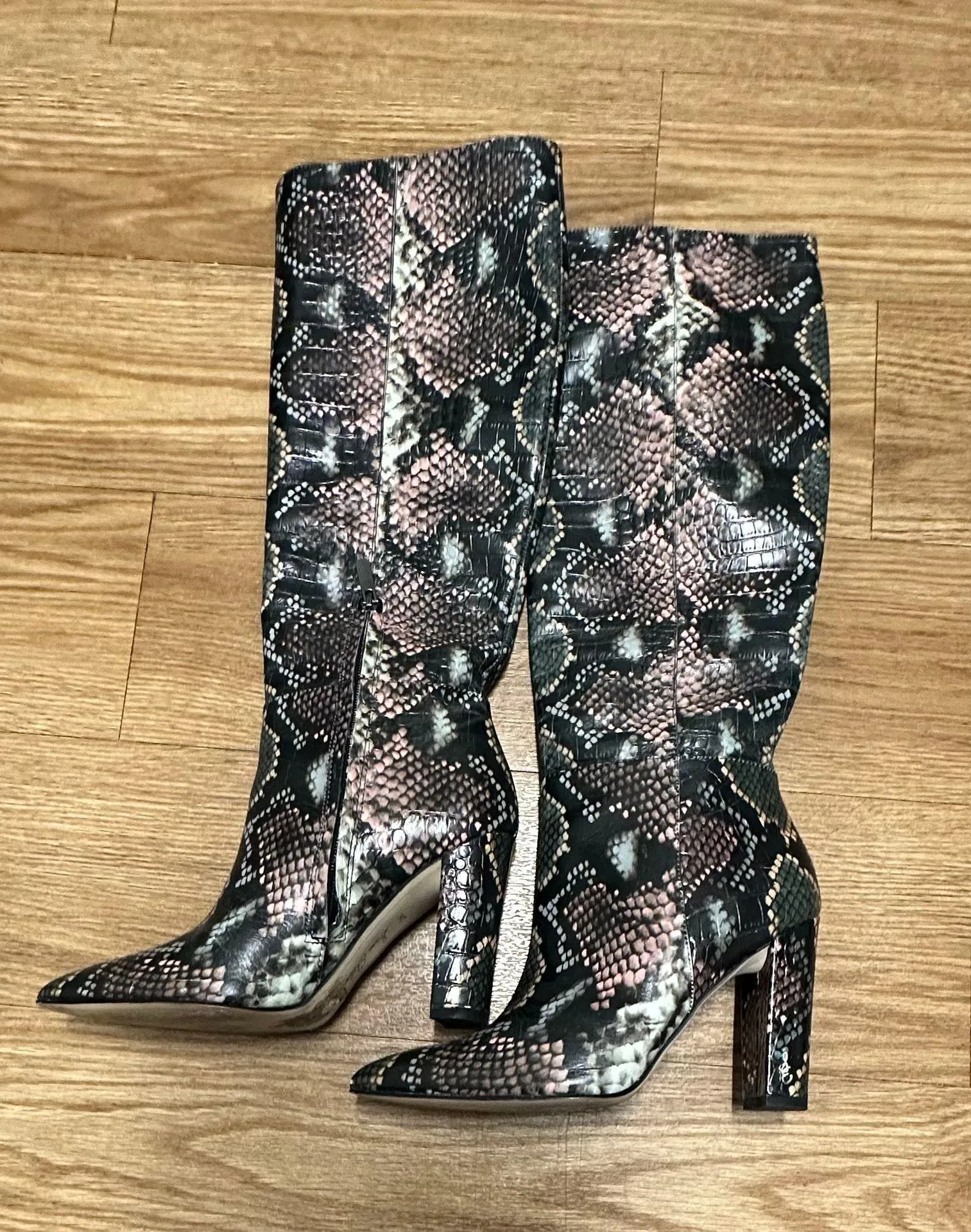Sam Elderman Snake skin knee length boots   - Image 3