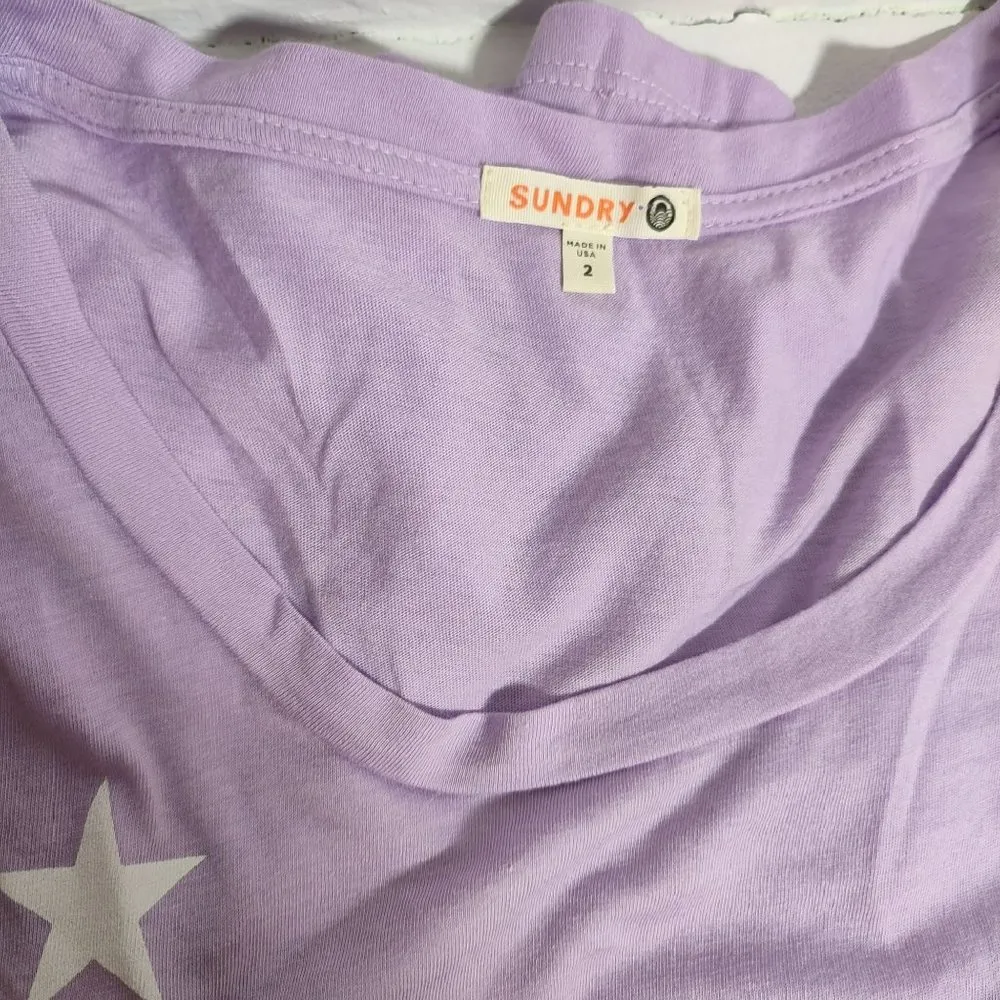 Sundry Lilac Top Stars Print size 2 M - Image 3