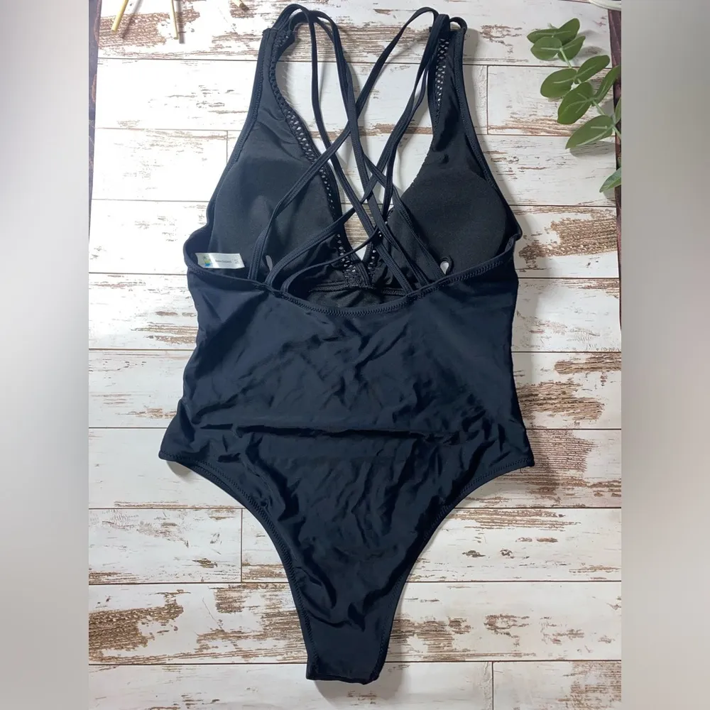 One Piece Swimsuit Black Size M - Image 4