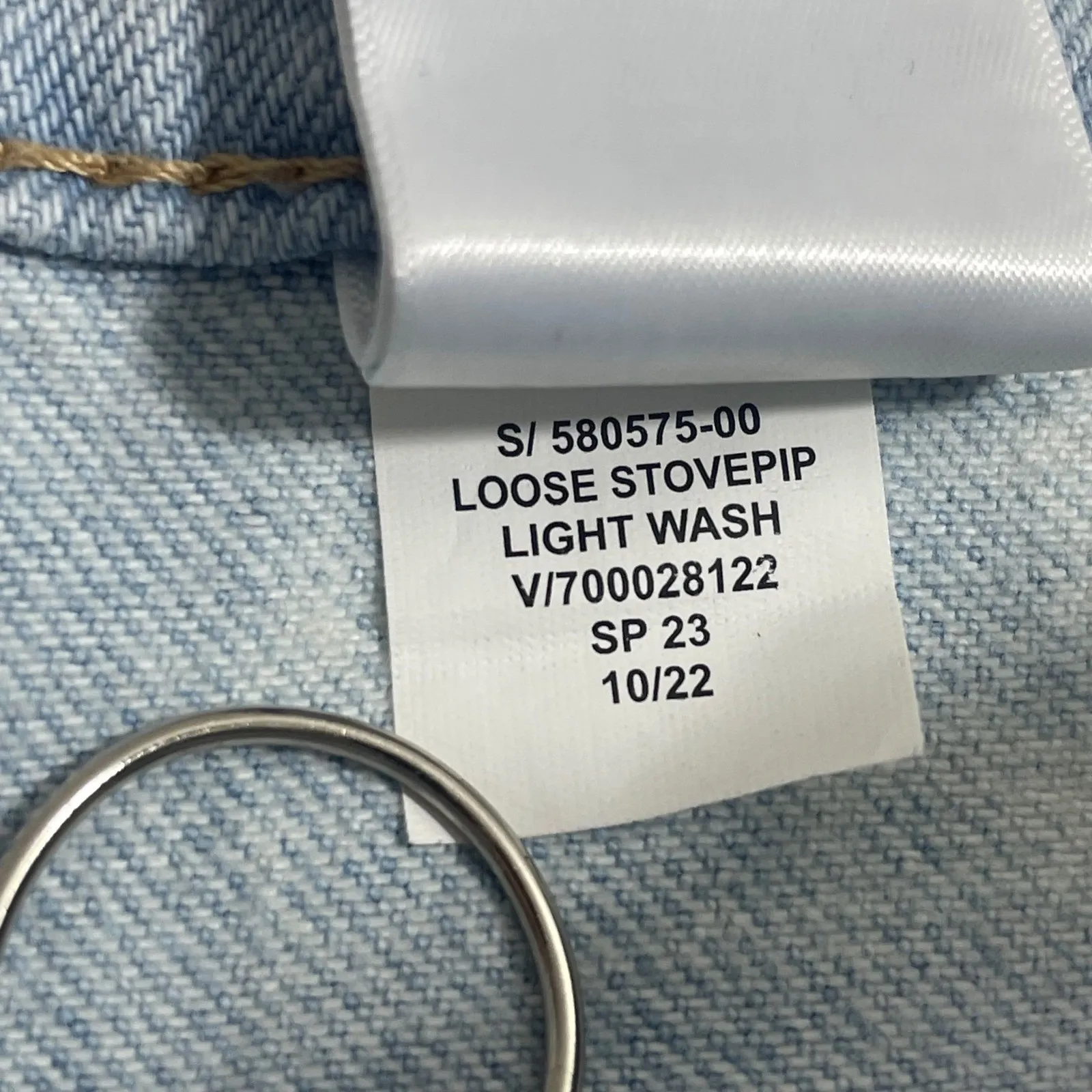 NWT‎ Banana Republic Mid Rise Loose Stovepipe Jeans Light Wash Denim Size 30 - Image 7