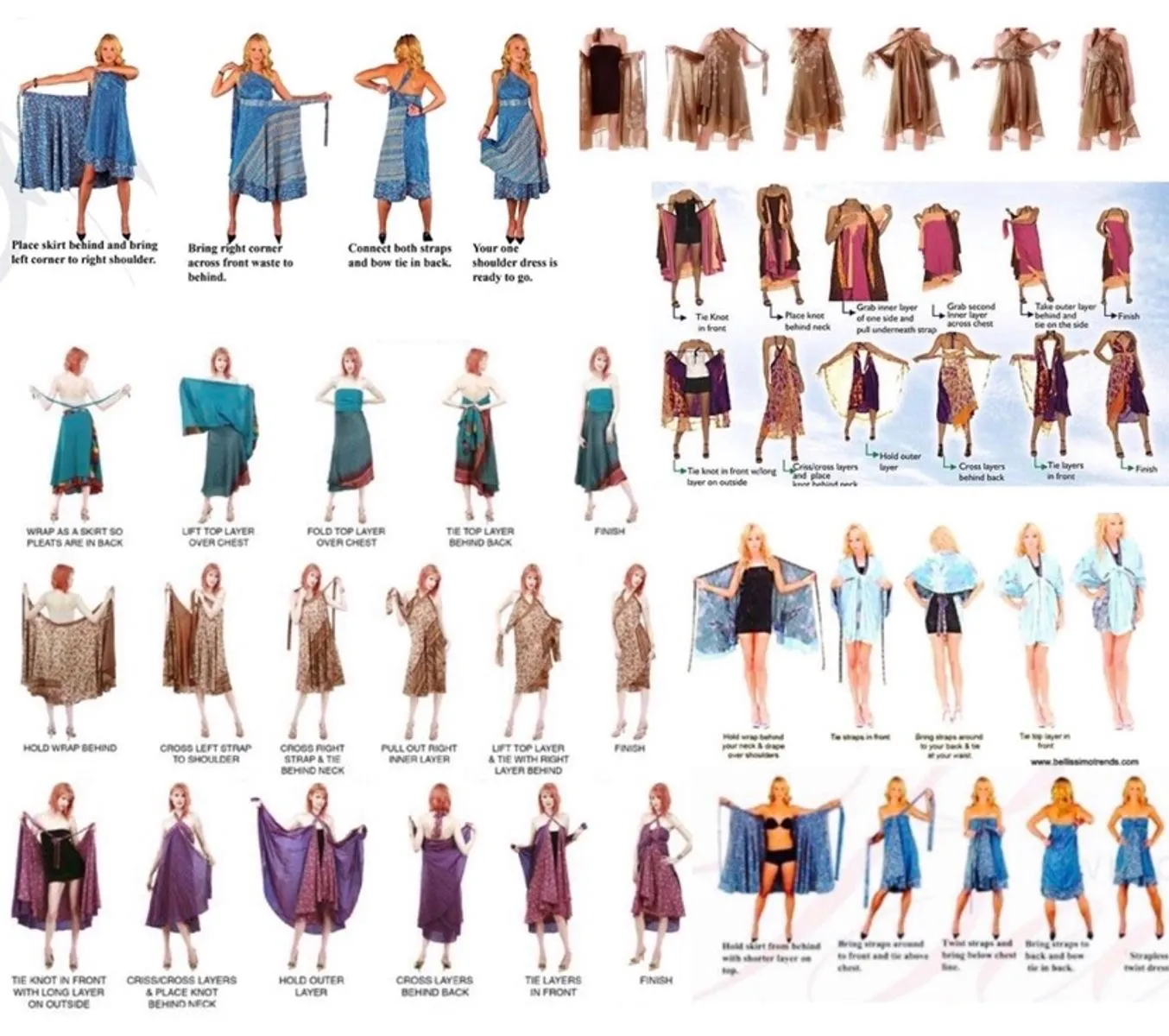 Reversible Wrap Maxi Skirt BINW302 - Image 4