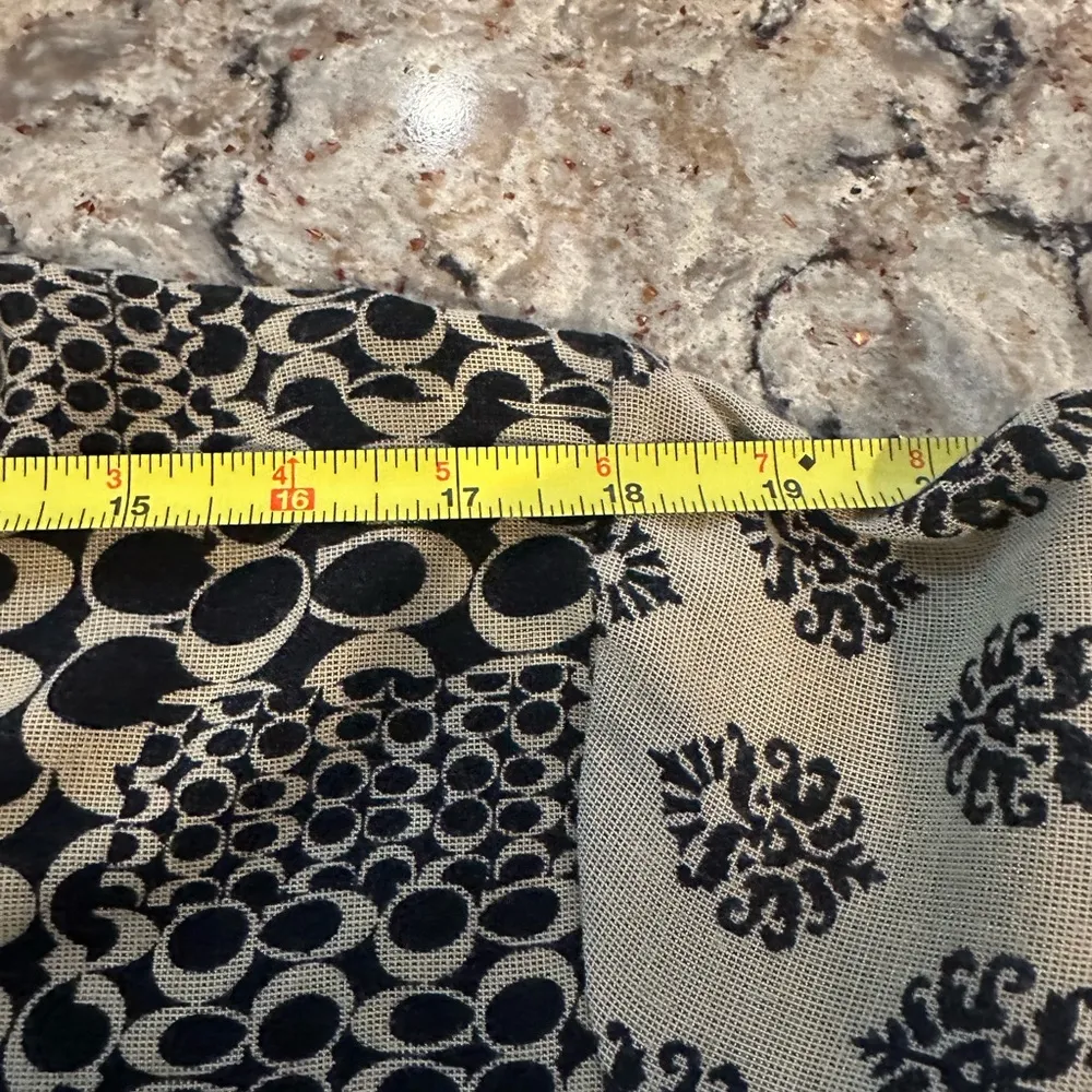 Zoie Kurti Tunic Top Dress Size Medium Large Women’s Long India Jeweled Shirt Black - Image 9